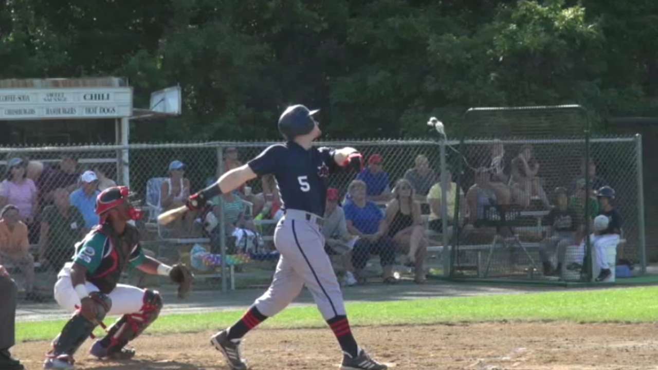 Happ smashes his first pro grand slam