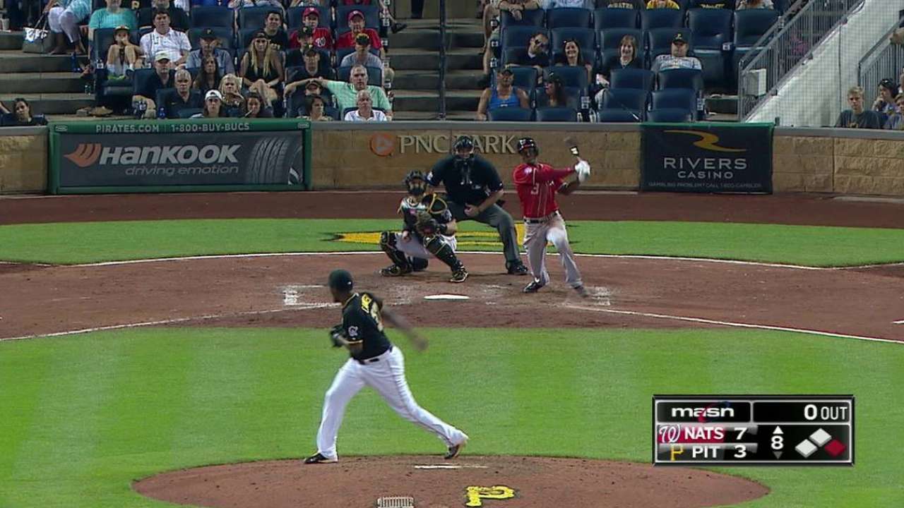 HR de Taylor ayuda a Nacionales a vencer a Piratas