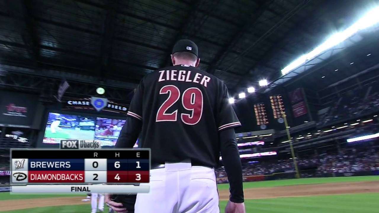 Ziegler notches 16th save