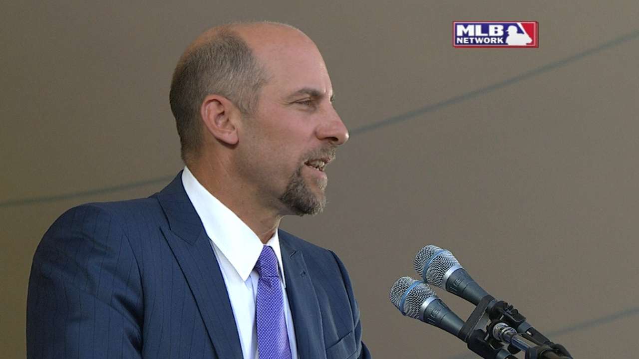 Smoltz thanks his parents