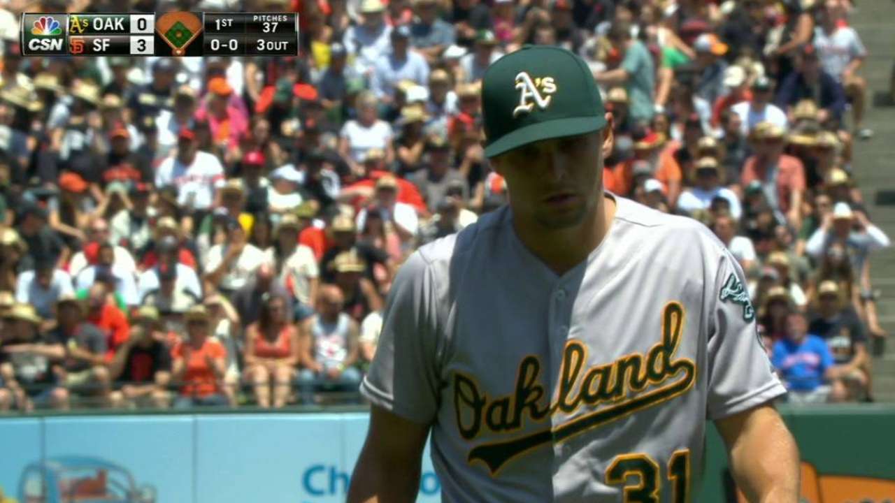 Graveman leaves the bases loaded