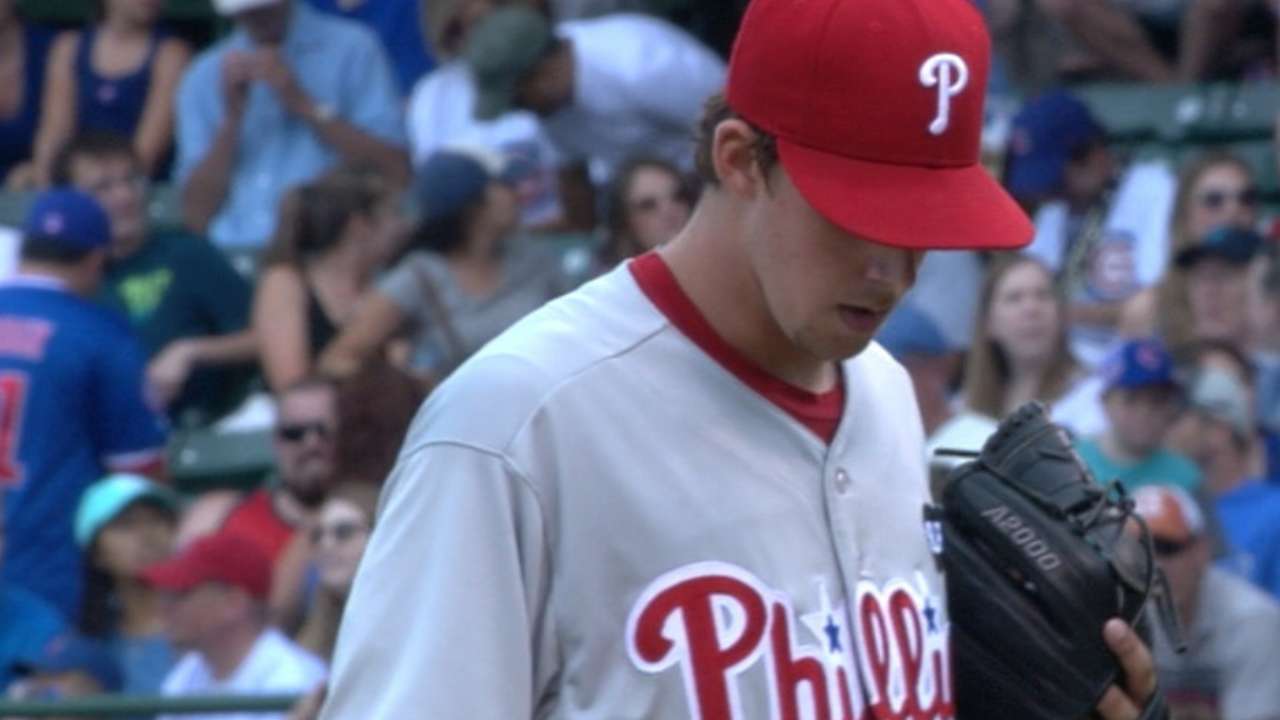 Nola follows Hamels with first career victory