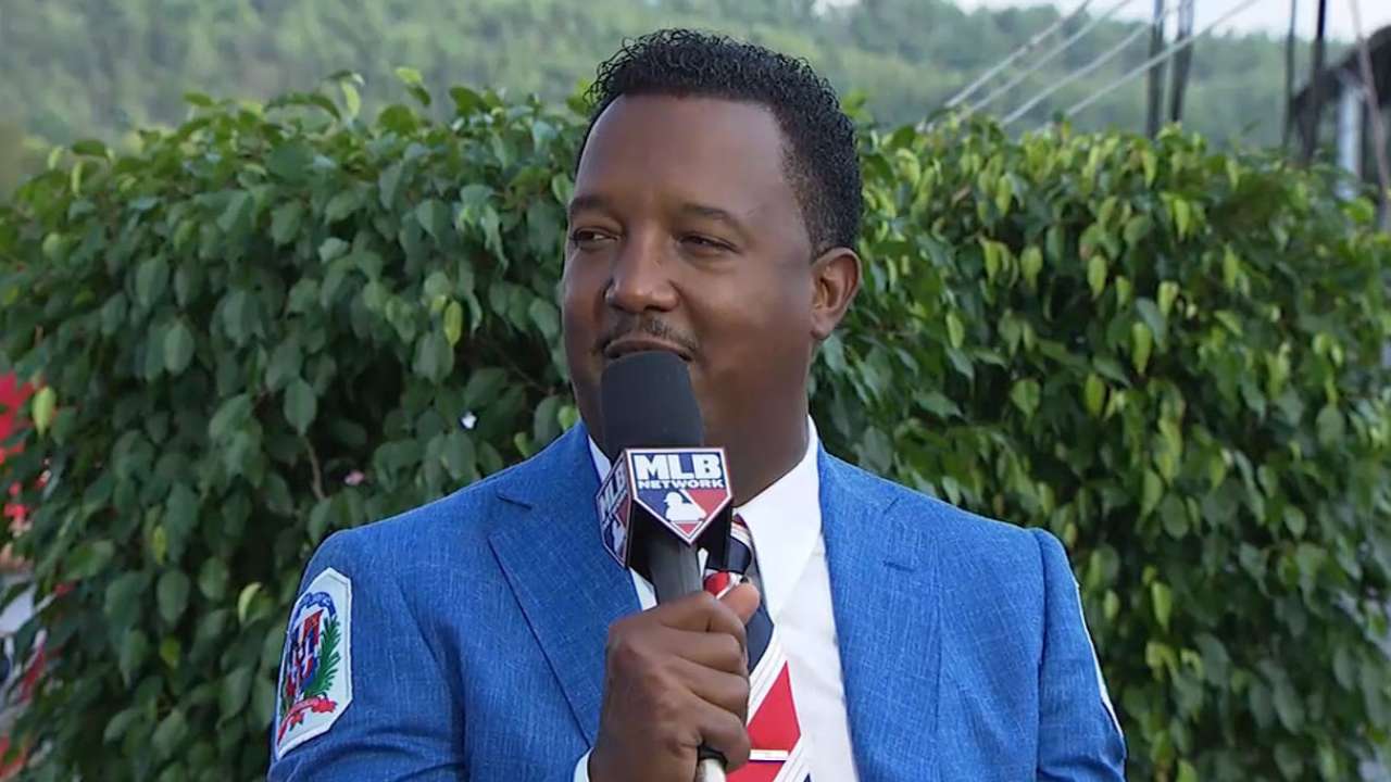 Pedro Martinez post-ceremony