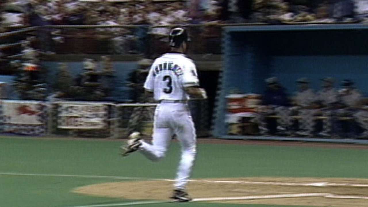 A-Rod's first home run