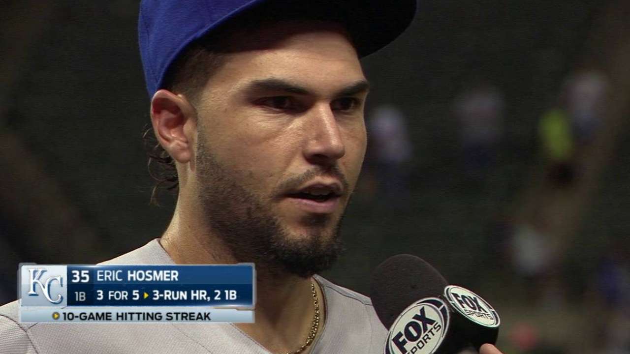 Hosmer on win over Indians
