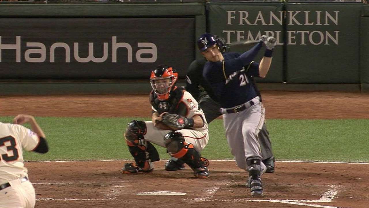 Lucroy's RBI double