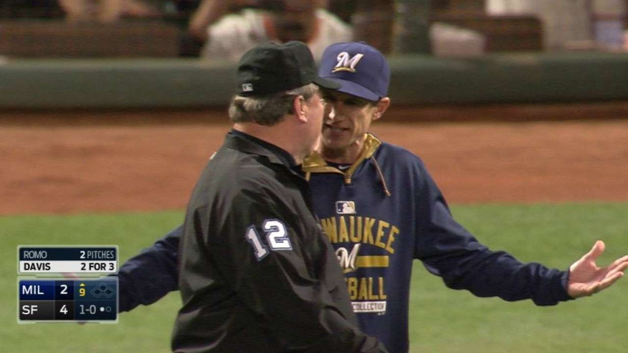 Counsell's ejection