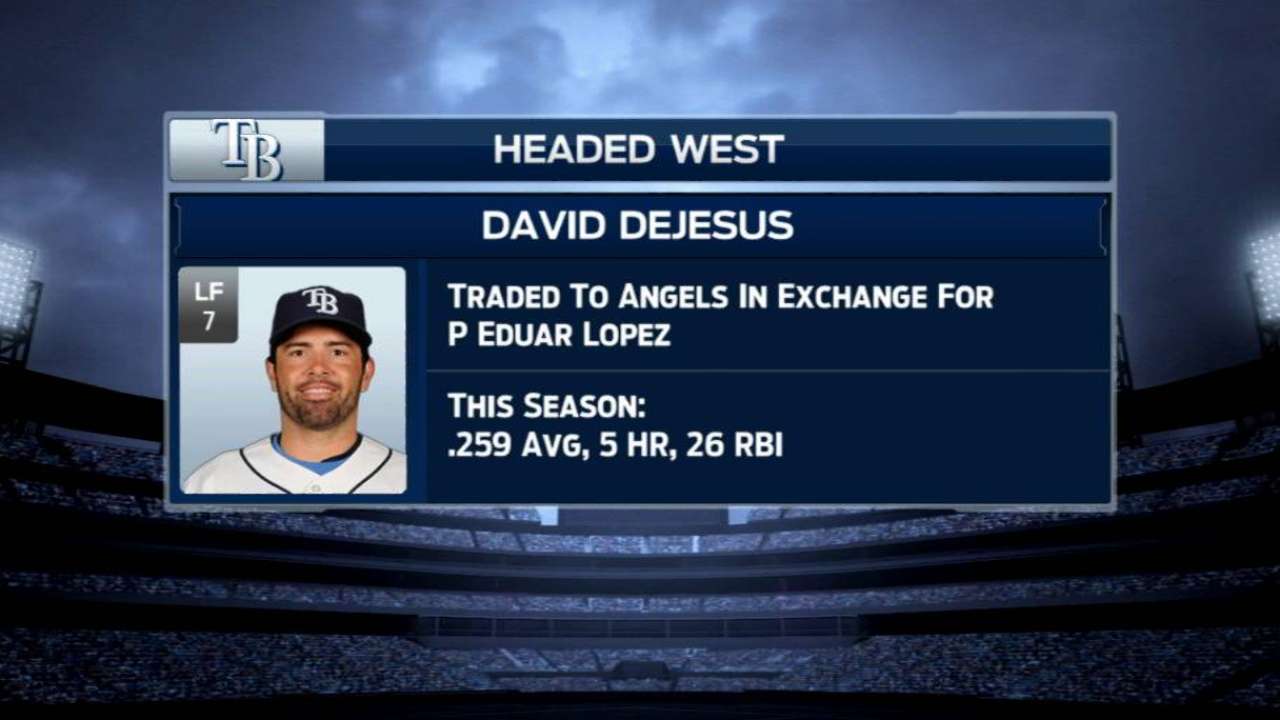 Rays swap DeJesus for Minor Leaguer Lopez