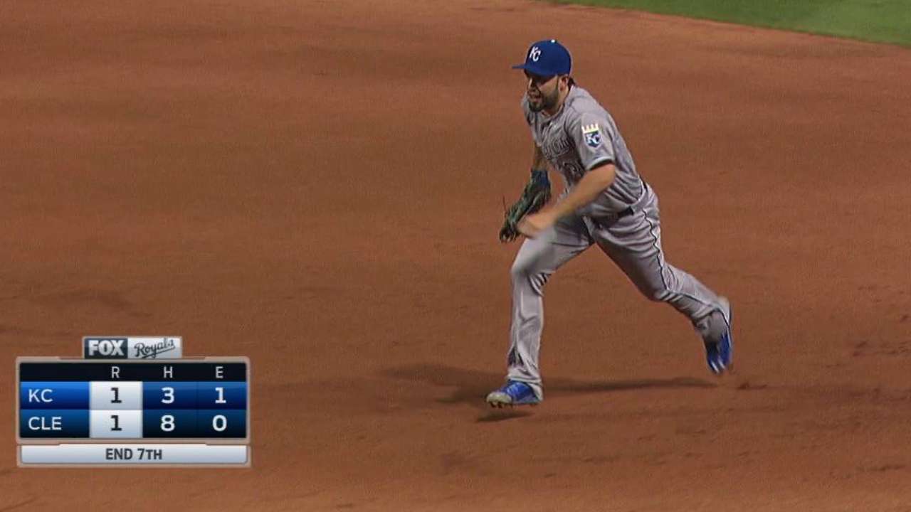 Hosmer flashes the leather