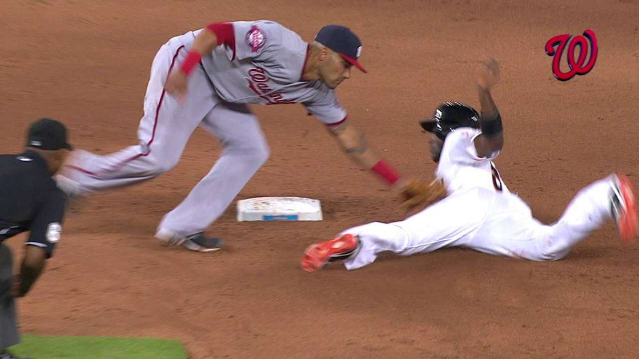 Ramos throws out Hechavarria