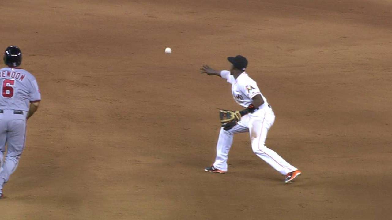 Ramos gets save with double play