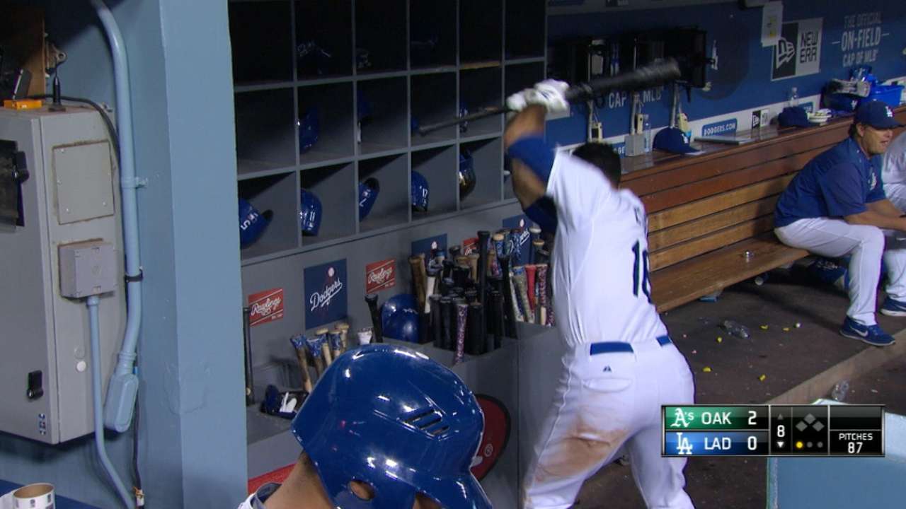 Ethier shows frustration