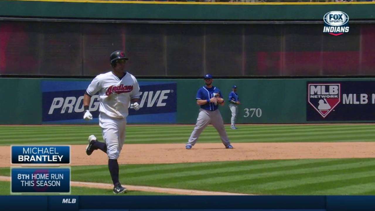 Brantley goes back-to-back