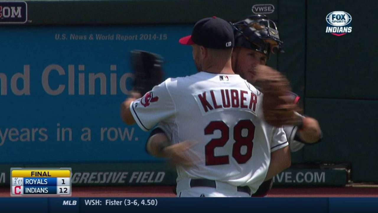 Kluber goes the distance