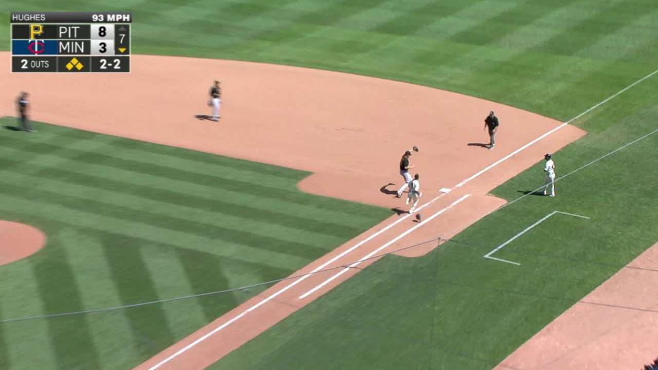 Hughes adept at making baserunners disappear