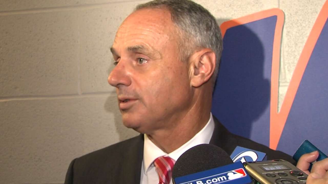 Manfred talks PED tests after Mejia penalty