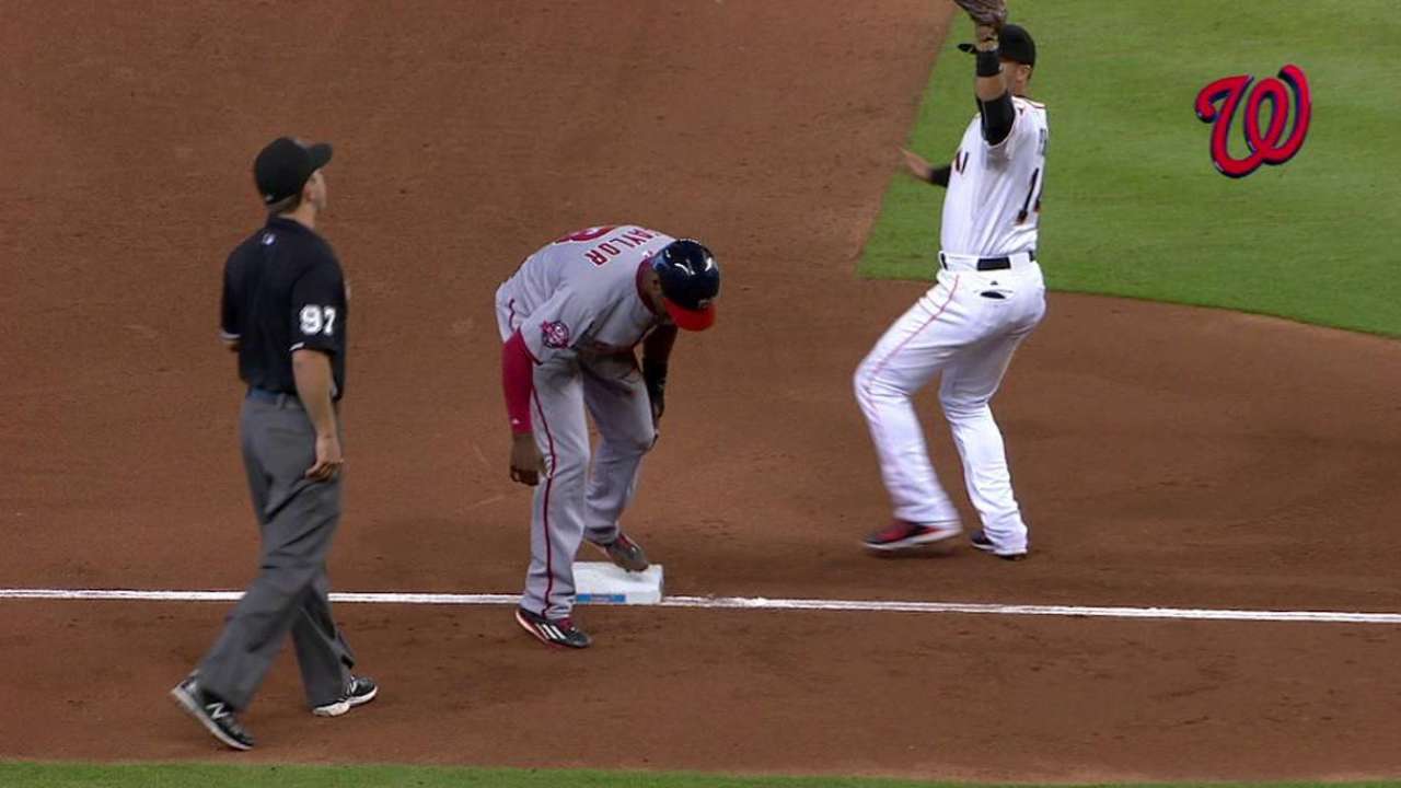 Mathis' heads-up play