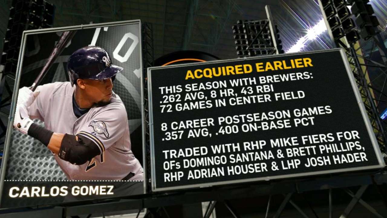 Astros' booth on Gomez trade