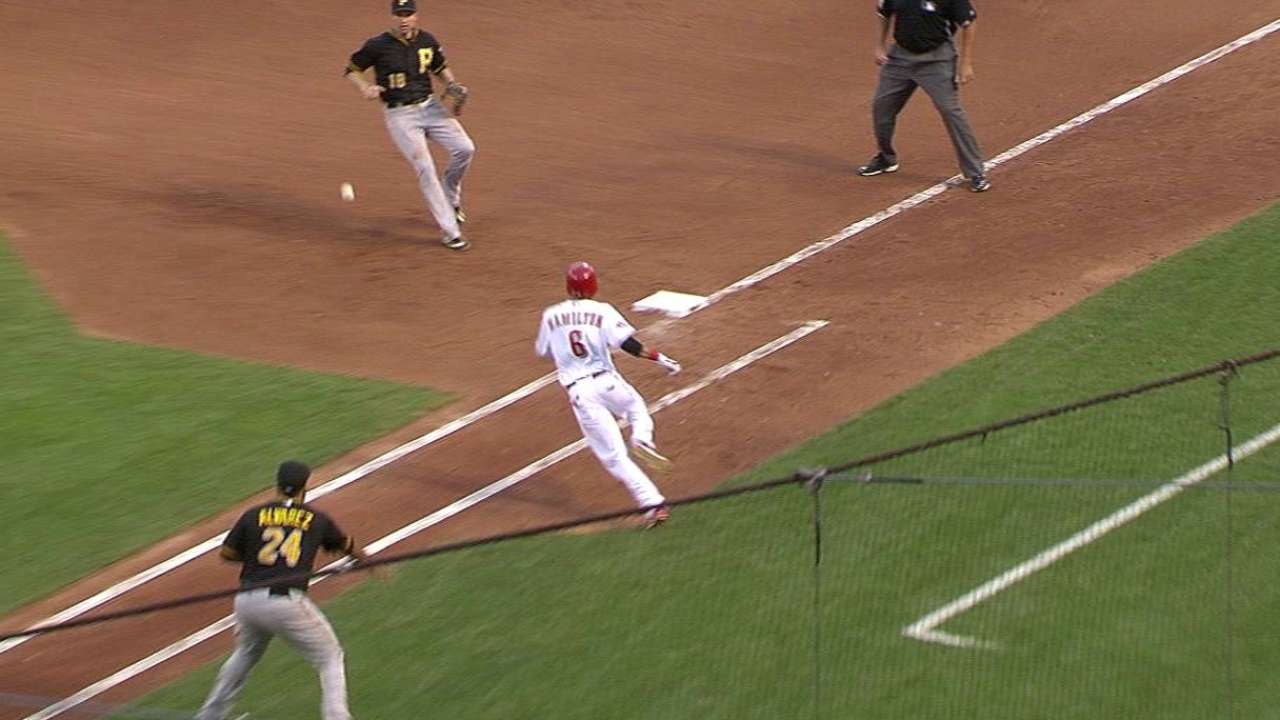 Hamilton's bunt single
