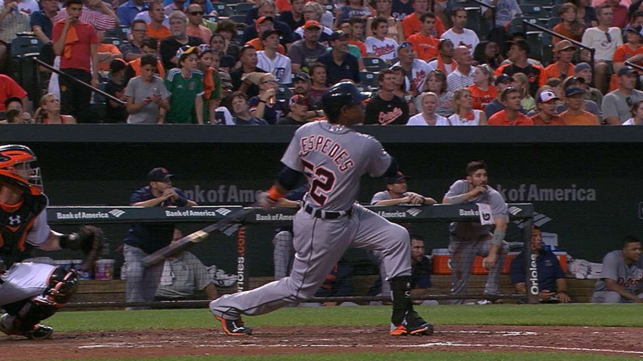 Tigers' five-run 4th