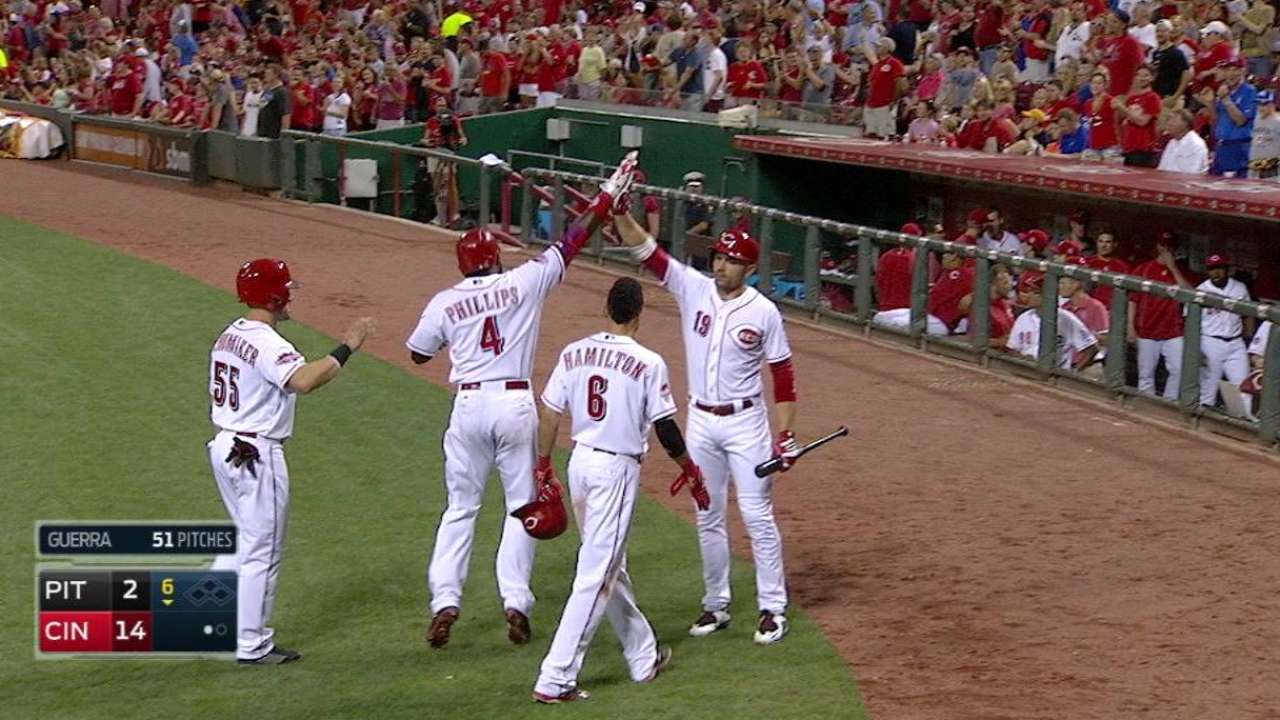 Phillips' second three-run homer