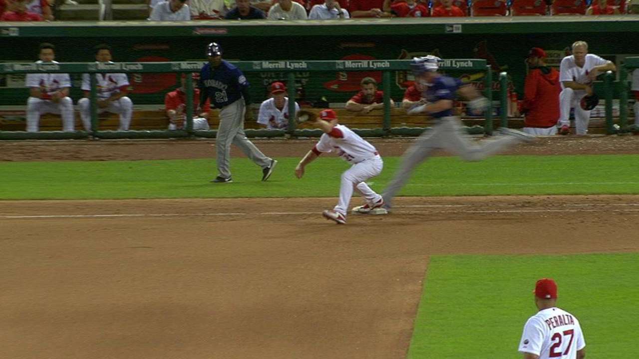 Stubbs safe at first