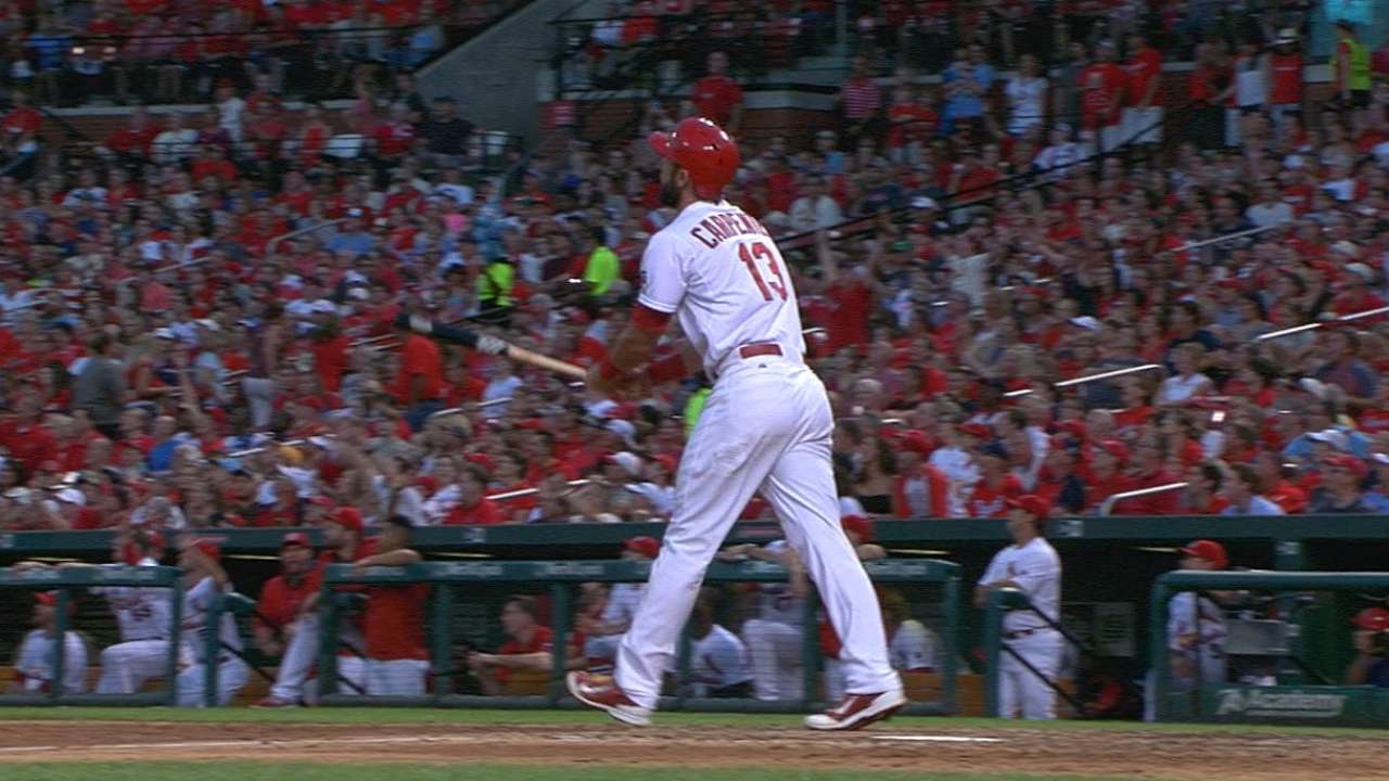 Carpenter's four-hit game