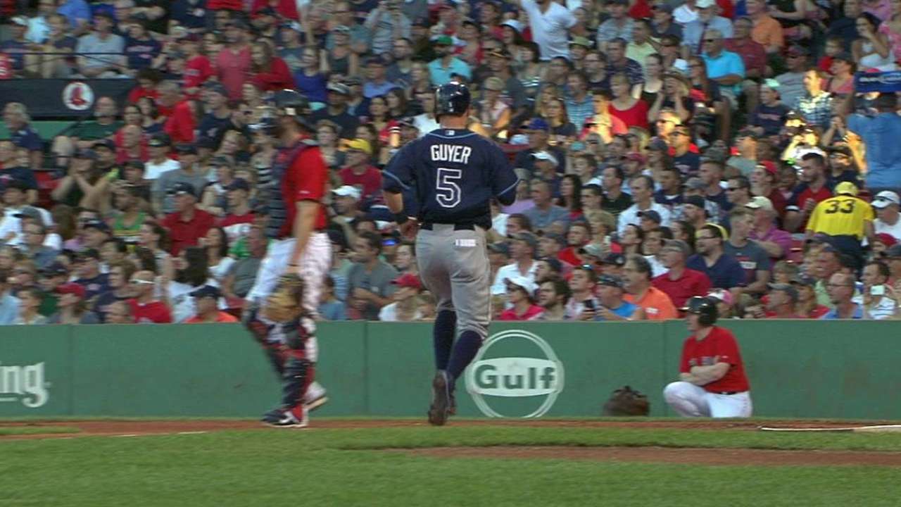 Guyer scores game's first run