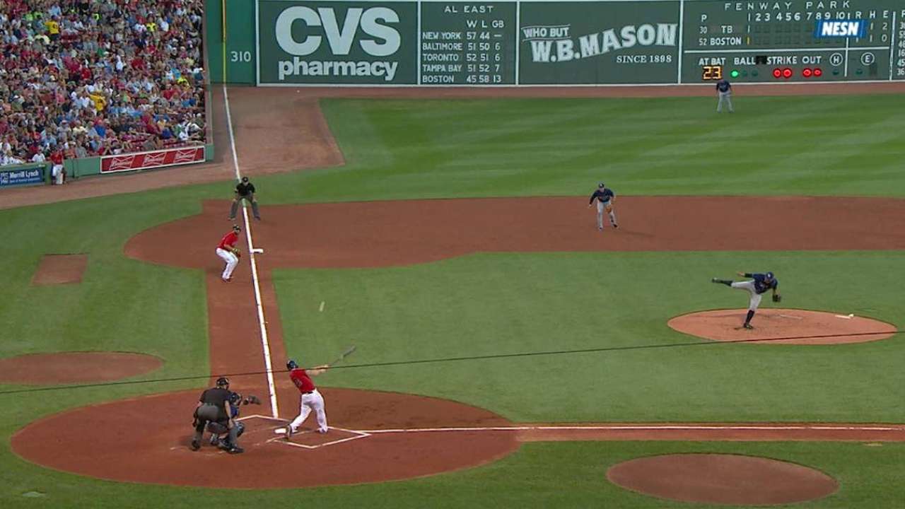 Napoli's go-ahead HR lifts Red Sox over Rays