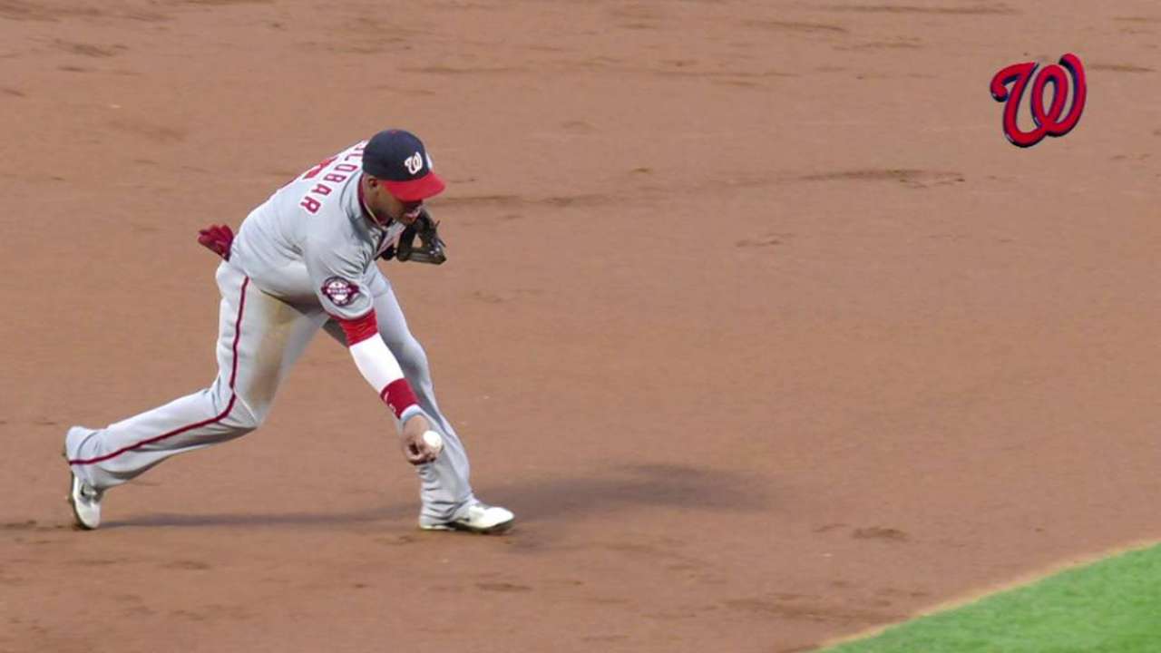 Gio works out of trouble, allows 1 run in short outing