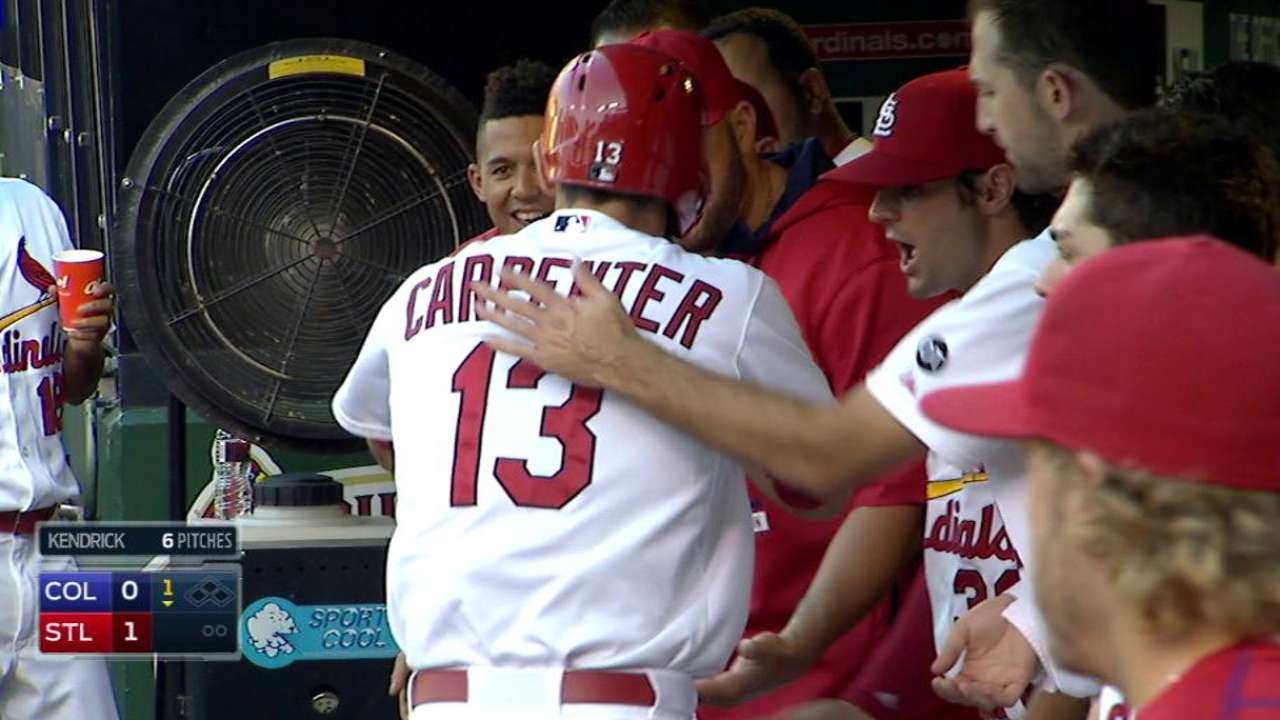 Carpenter's solo home run