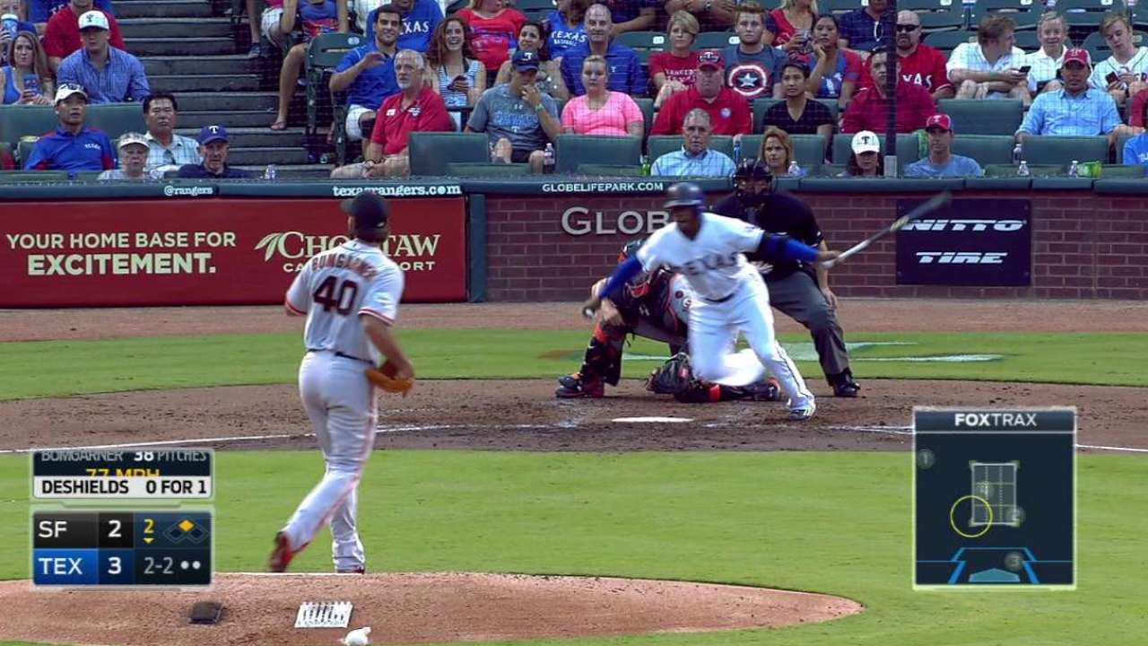 DeShields' RBI single
