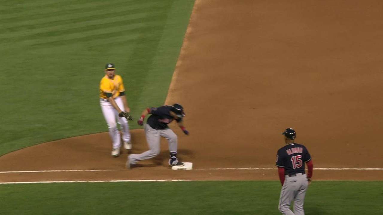 Indians level score on error
