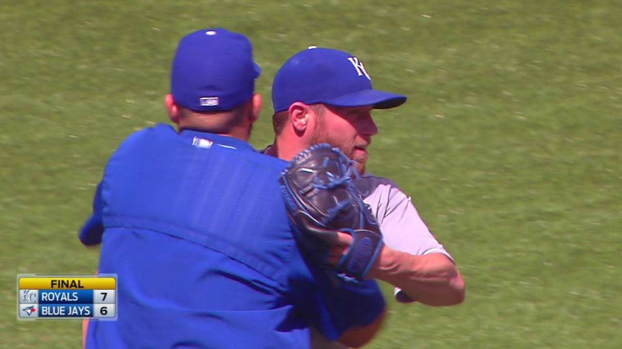 Holland saves day after Davis yields rare HR