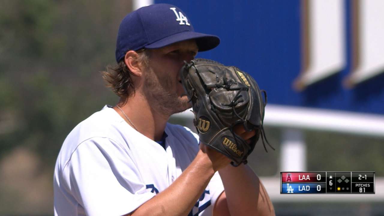 Backed by burst, Kershaw shuts down Angels