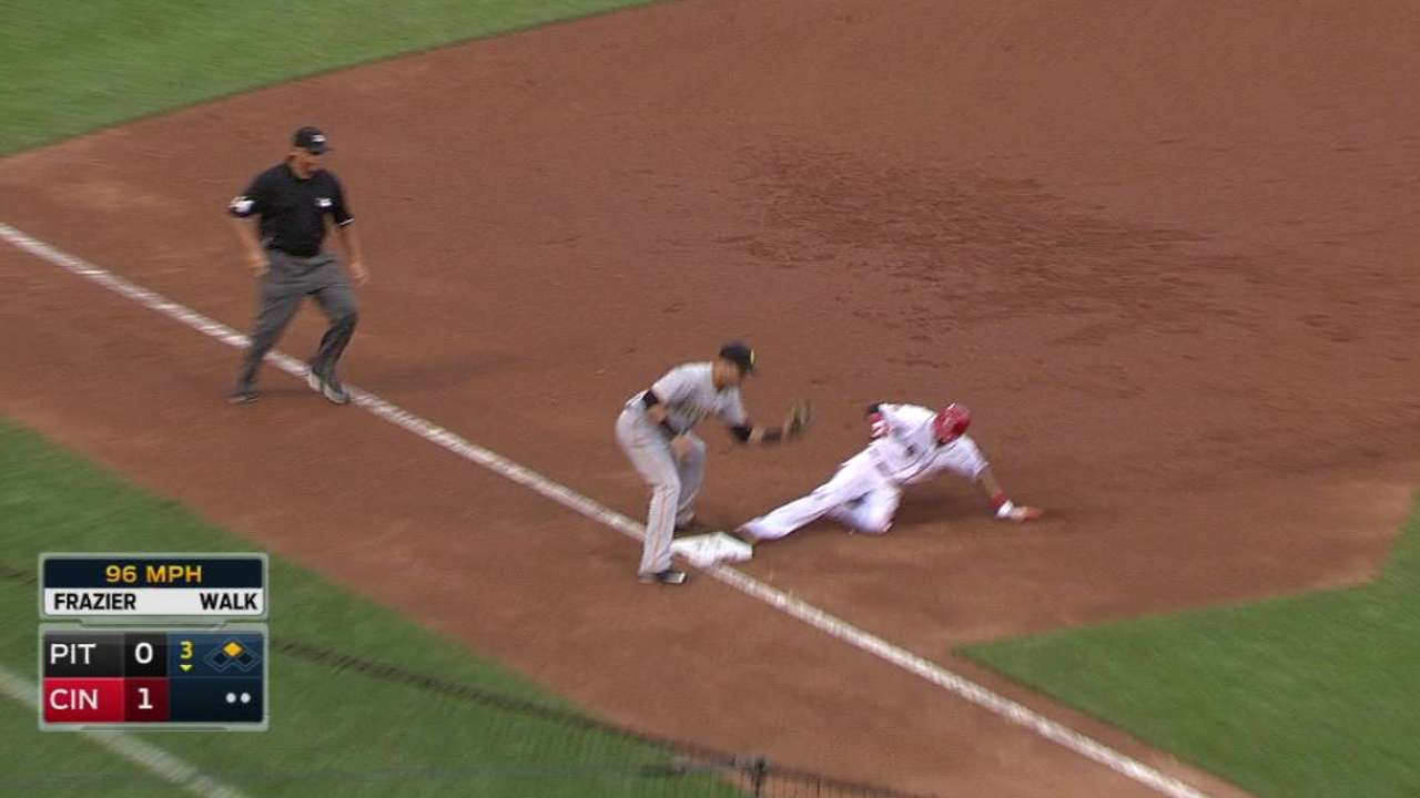 Hamilton steals third