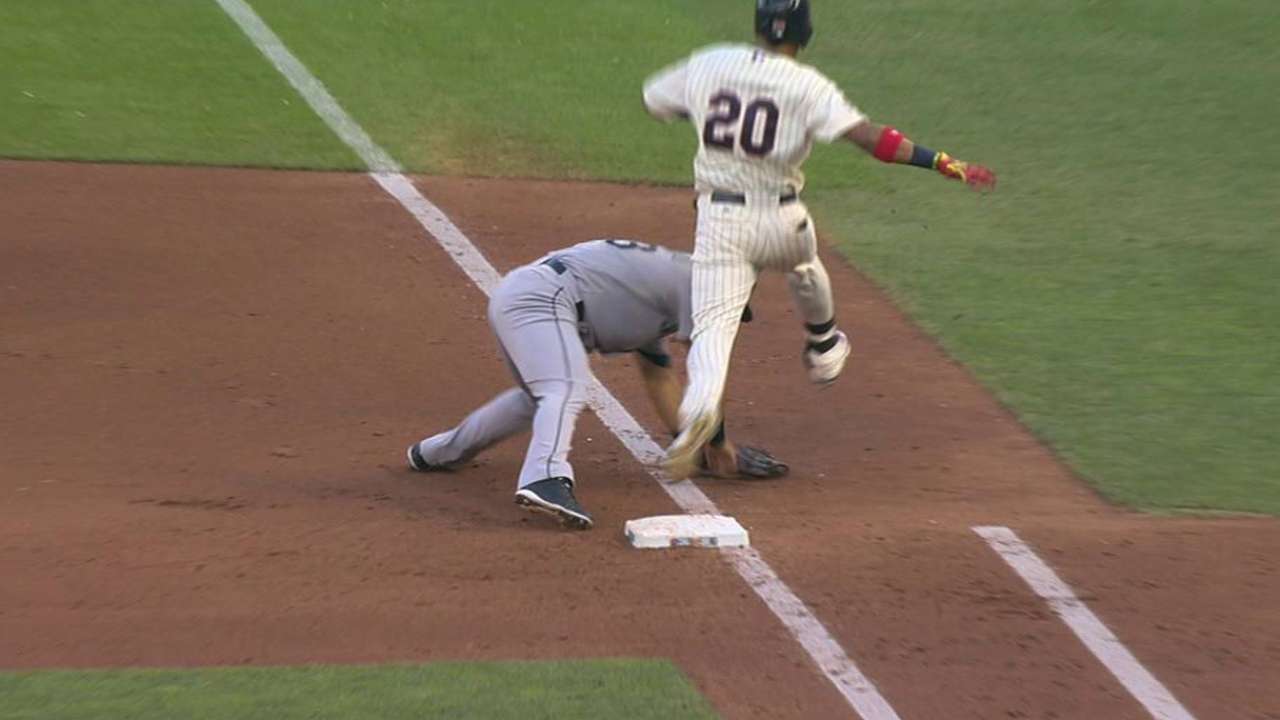 Montero shaken up