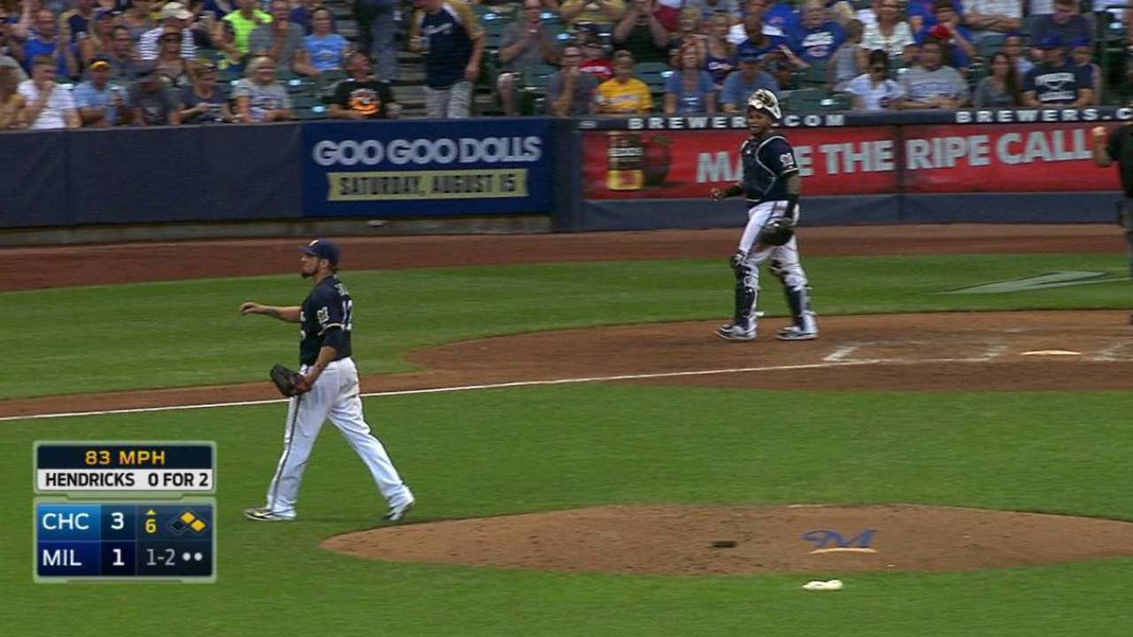 Garza fans Hendricks