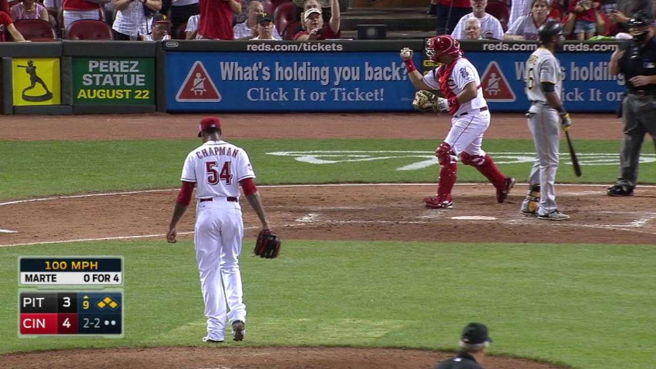 Chapman notches the save