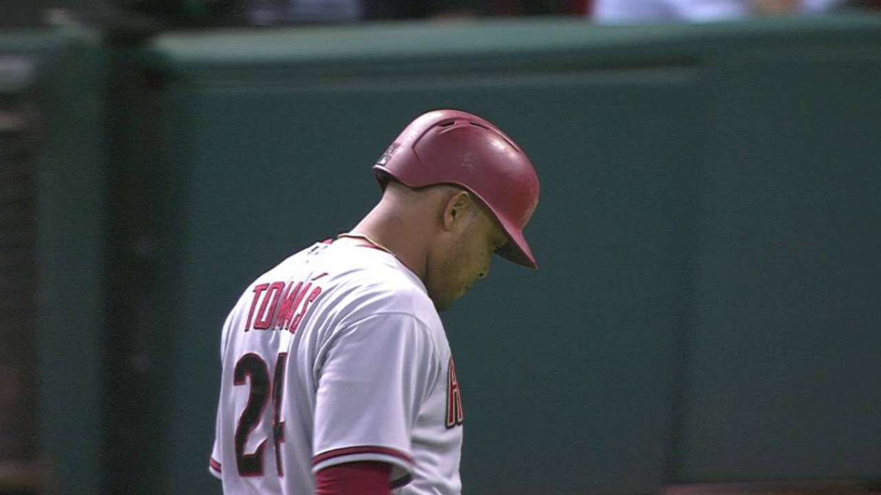 Day after being pulled, Tomas in lineup