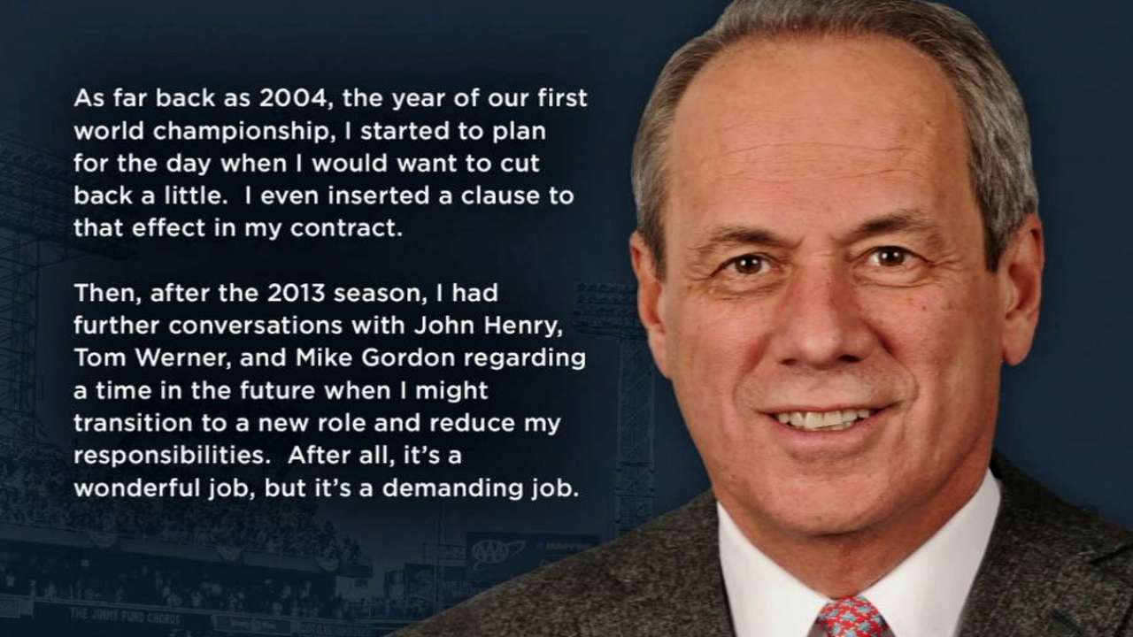 Lucchino on stepping down