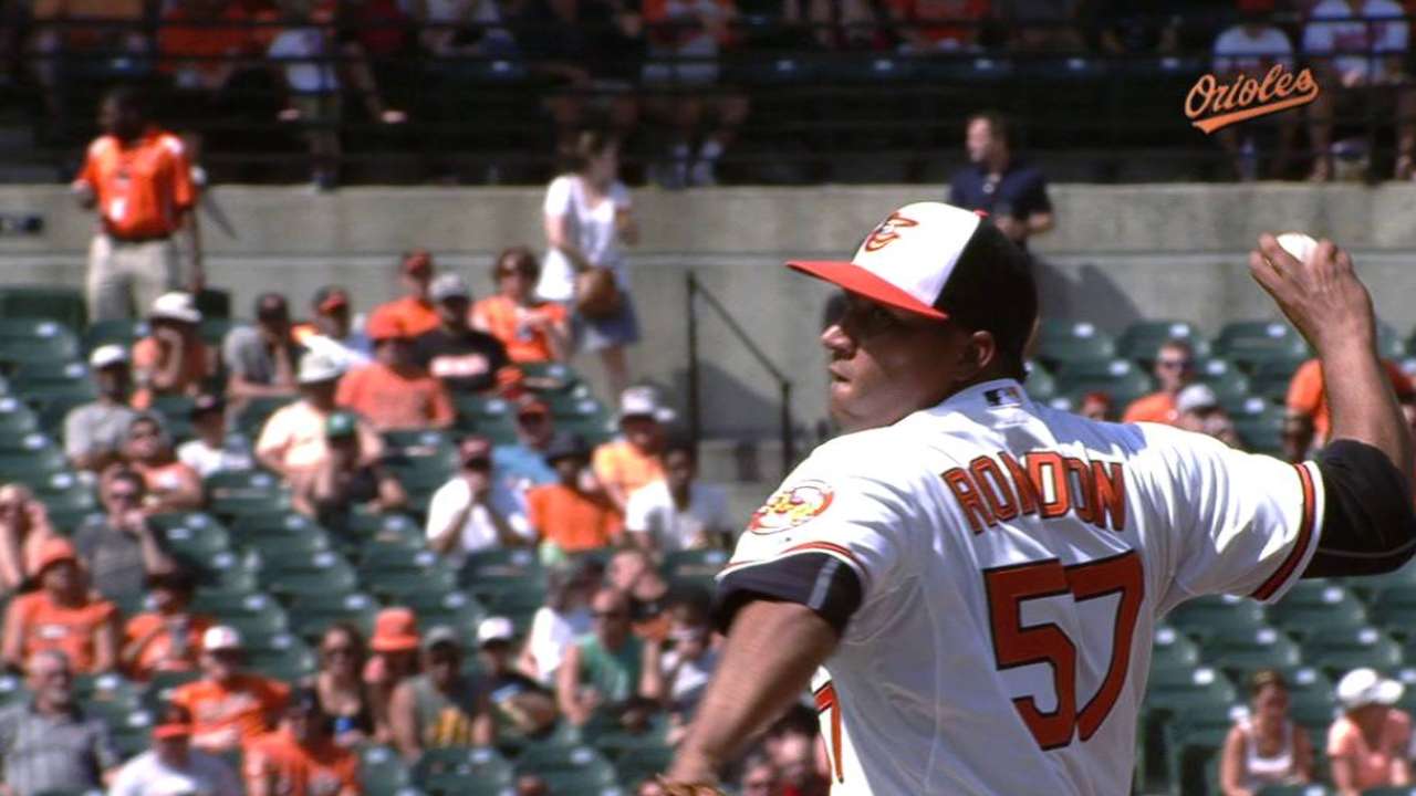 Rondon's first Orioles K