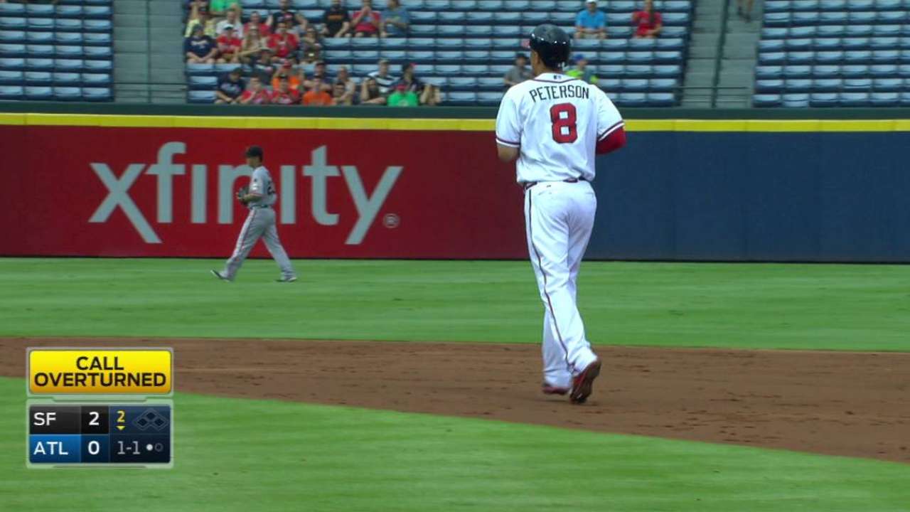 Peterson gets double on review