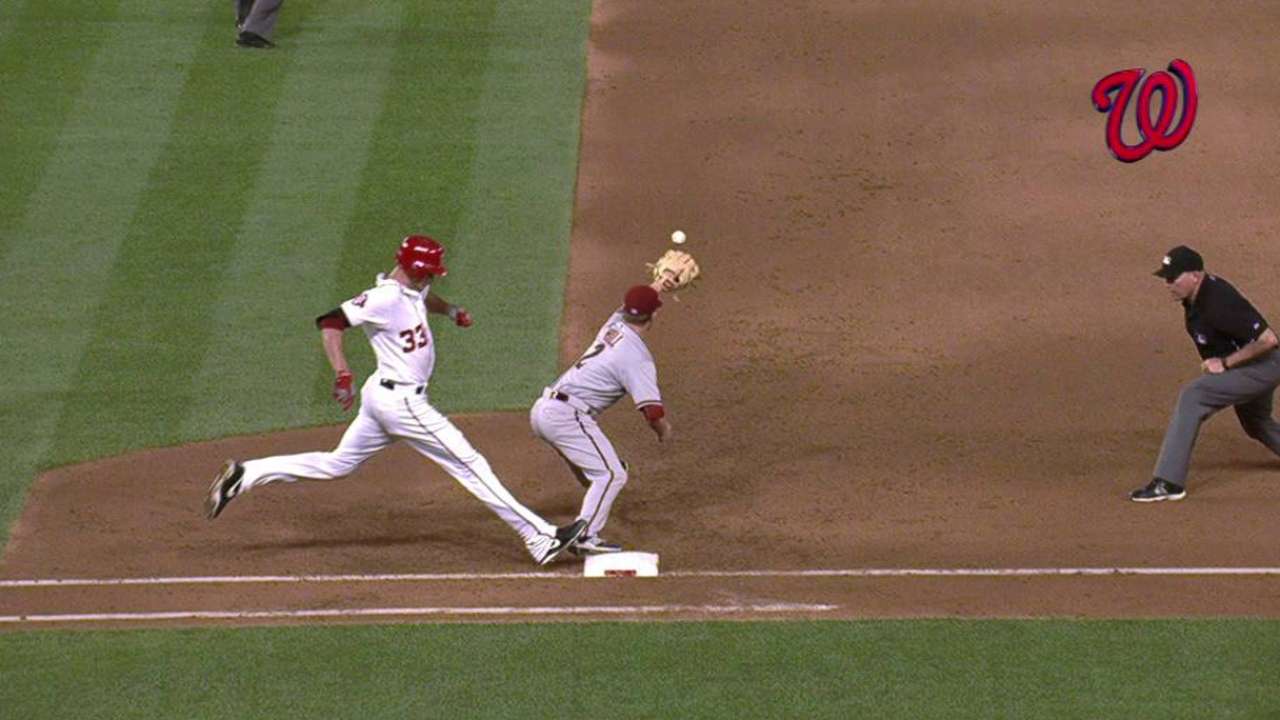 Taylor safe at second on review