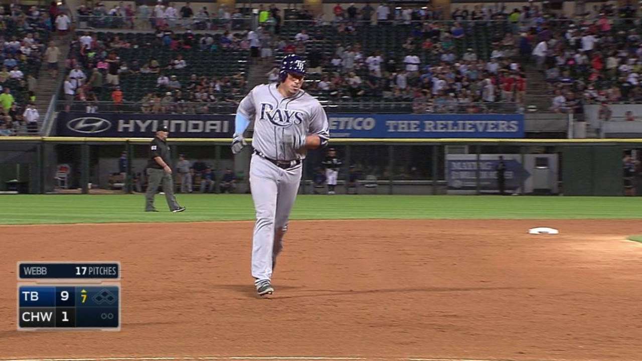 Rays batean 4 jonrones para vapulear a White Sox