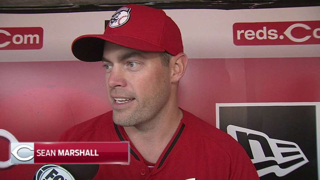 Marshall throws first bullpen session since surgery