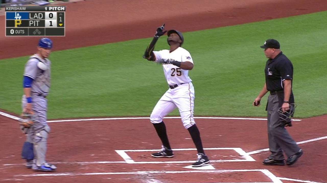 Polanco's leadoff homer