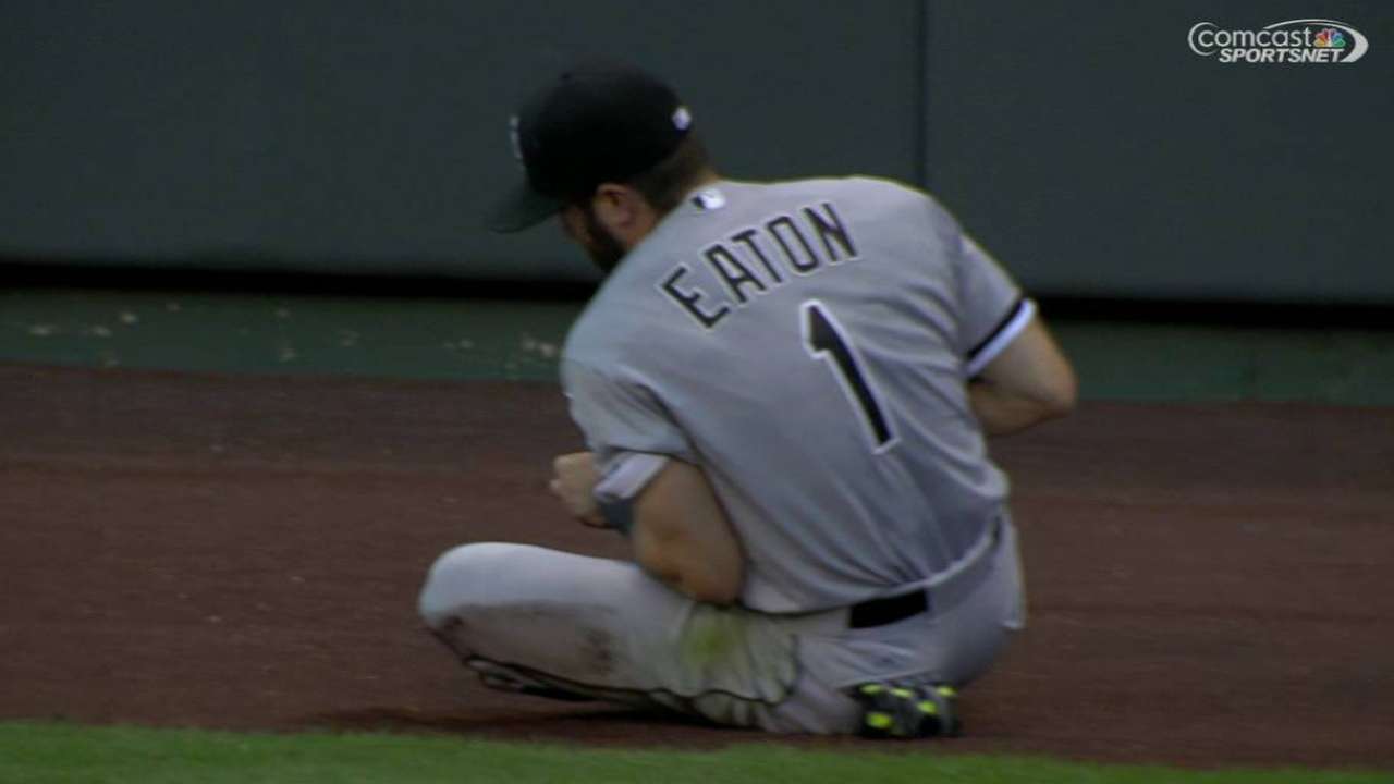 Eaton in the lineup with sore left shoulder