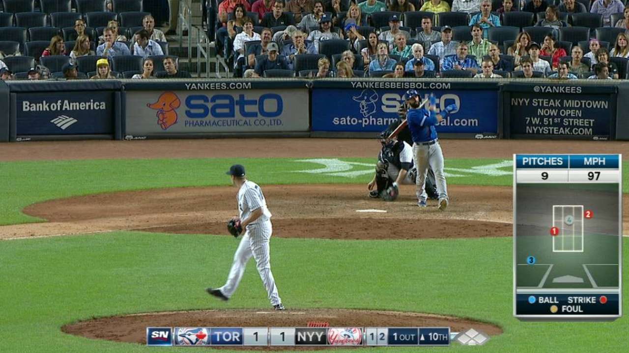 Bautista seizes moment with big Bronx blast