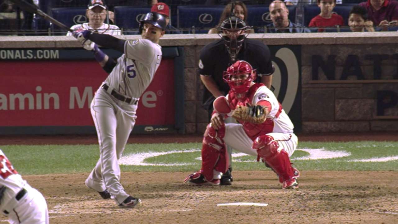 Grand exit: CarGo bests tough Nats reliever